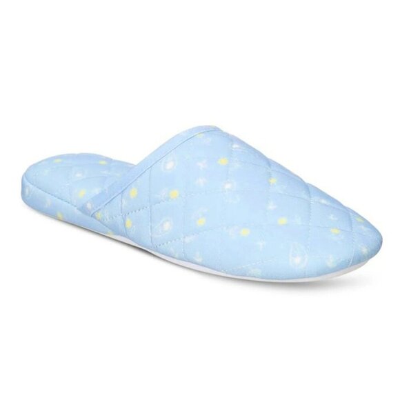 Charter Club Womens Quilted Paisley Floral Clog Slippers Blue Size XL (MSRP $35) - Picture 1 of 5